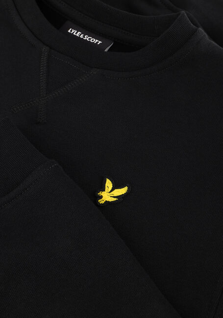 Schwarze LYLE & SCOTT Pullover BRUSH BACK CREW NECK SWEATSHIRT - large