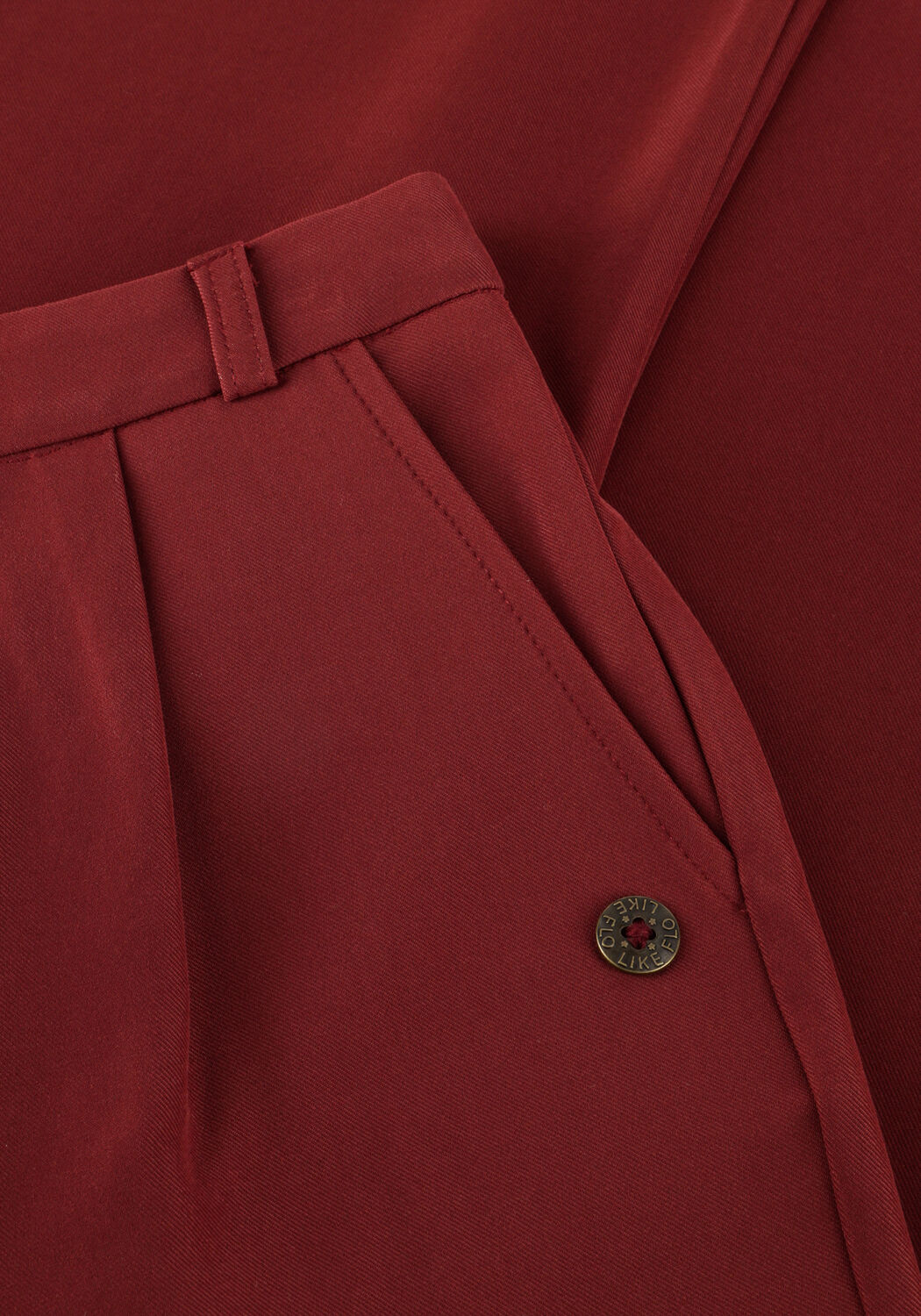 Bordeaux LIKE FLO Weite Hose FAB FLO PANTALON - large