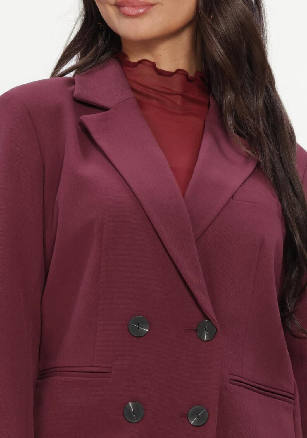 Bordeaux Y.A.S. Blazer YASLIKKA LS OVERSIZED BLAZER - large