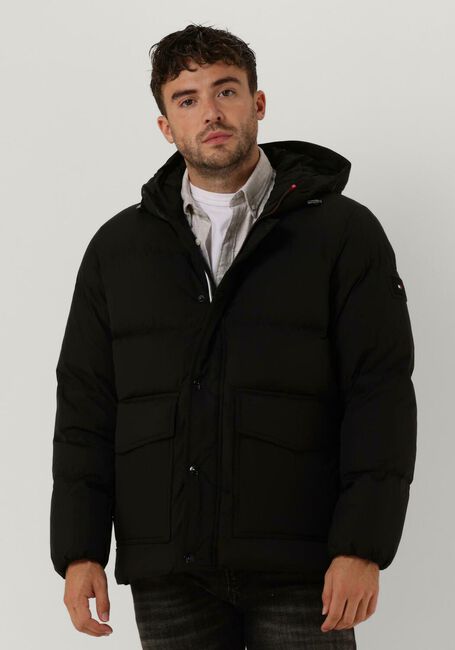 Dunkelblau TOMMY HILFIGER Wattierte Jack HILFIGER DOWN HOODED JACKET - large