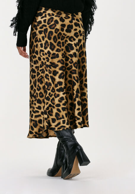 Braune NEO NOIR Midirock BOVARY LEO SKIRT - large