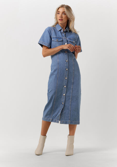 Blaue ENVII Midikleid ENMASS SS DRESS 6863 - large