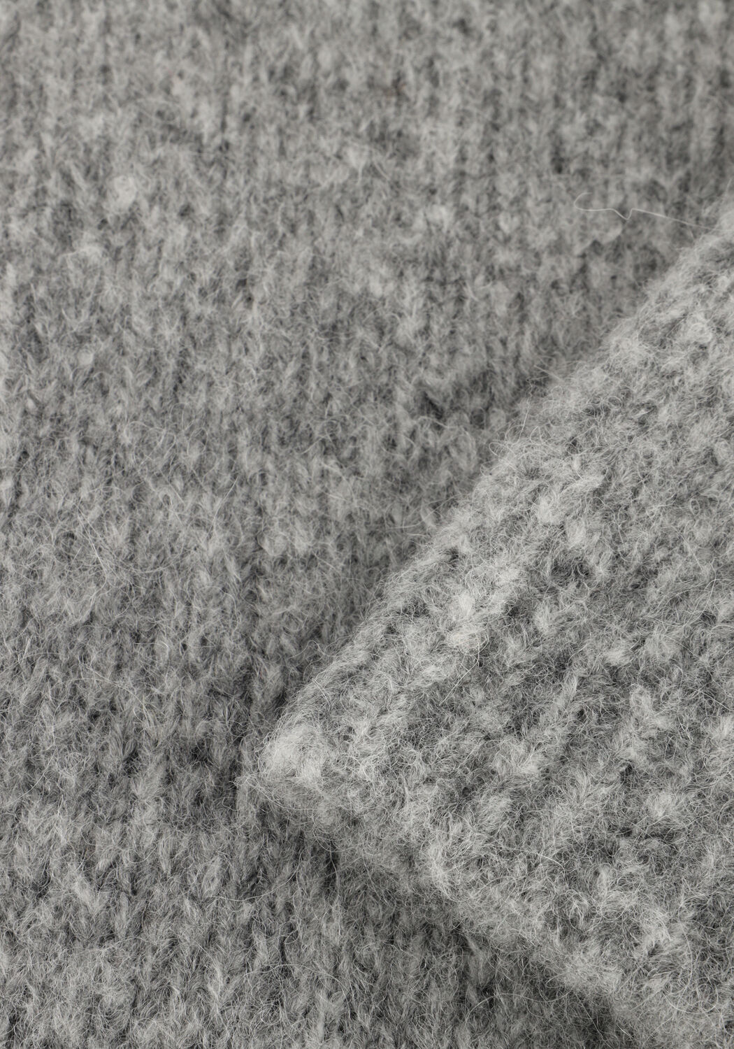 Graue BY-BAR Pullover LOVA BULKY PULLOVER - large