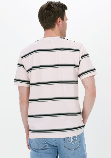 Hell-Pink WOODBIRD T-shirt ACE STRIPE TEE - large