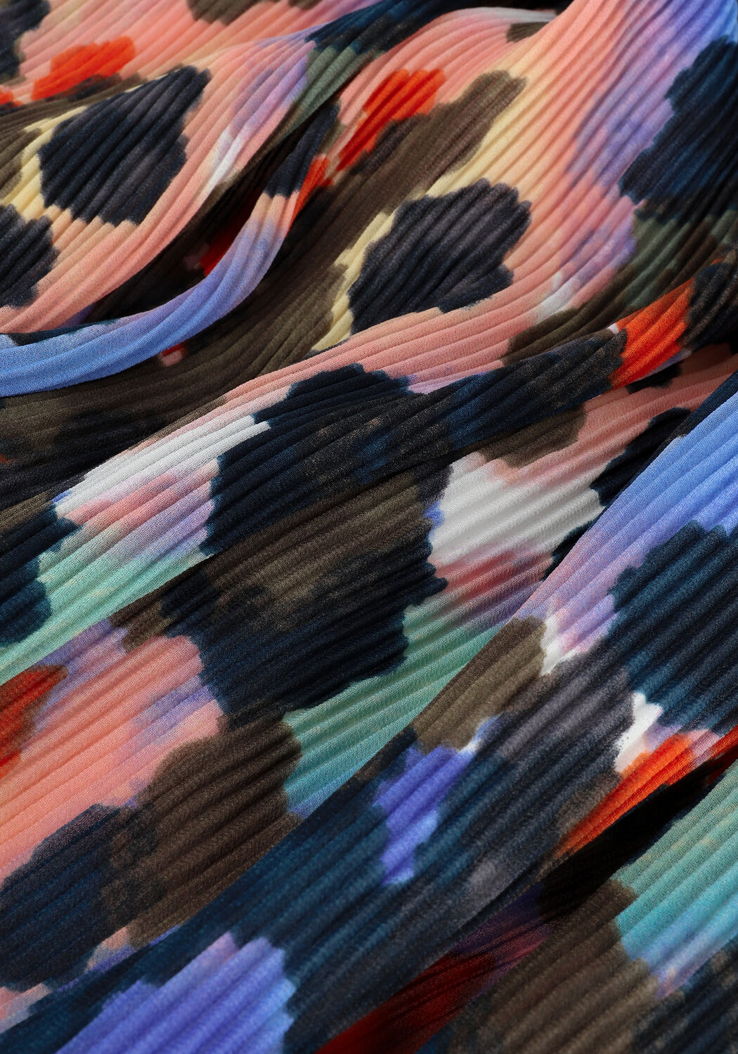 Mehrfarbige/Bunte Y.A.S. Midikleid YASPIPPA LS MIDI DRESS S. - large