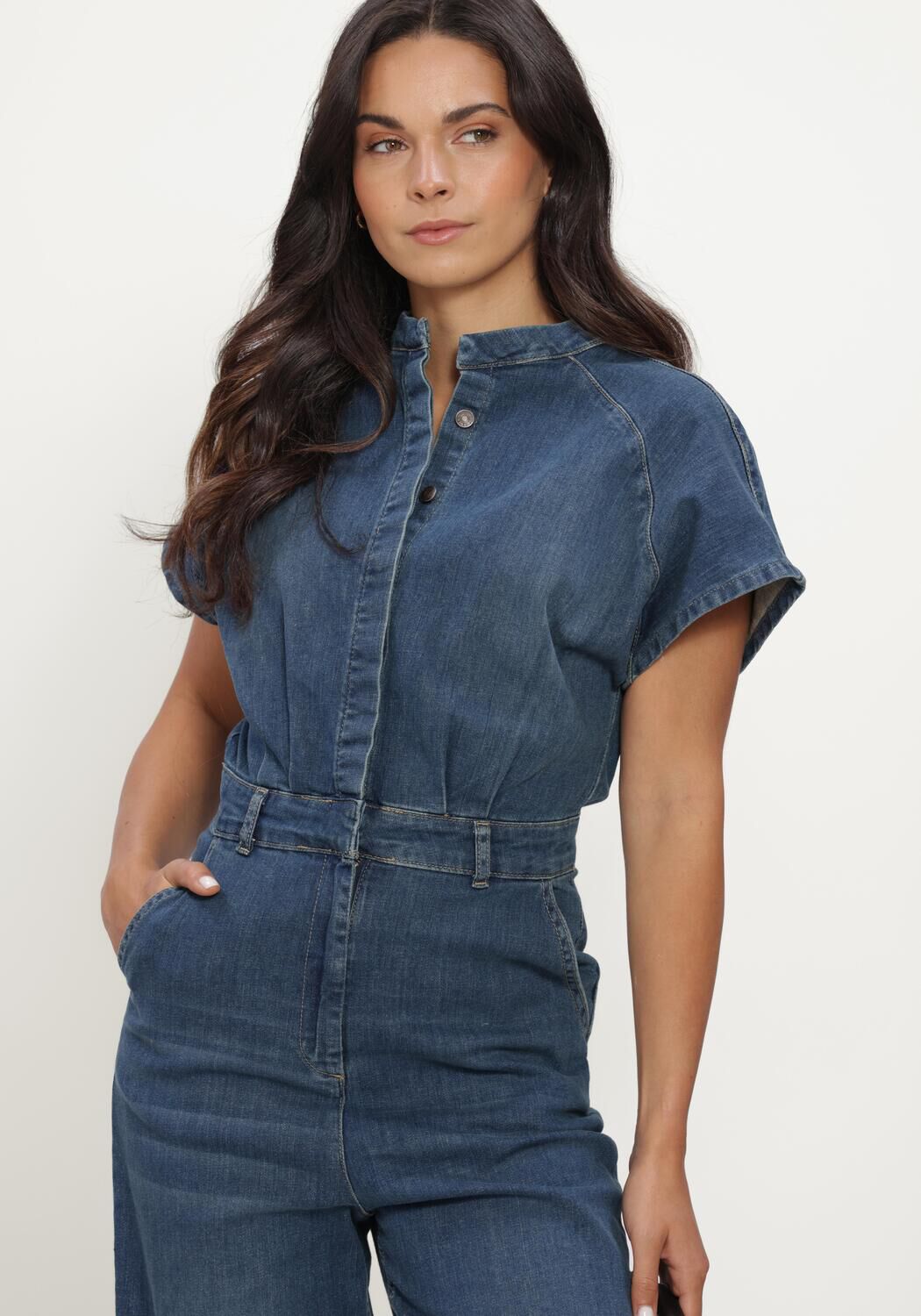 Blaue EST'SEVEN Jumpsuit HALEY JUMPSUIT DENIM - large