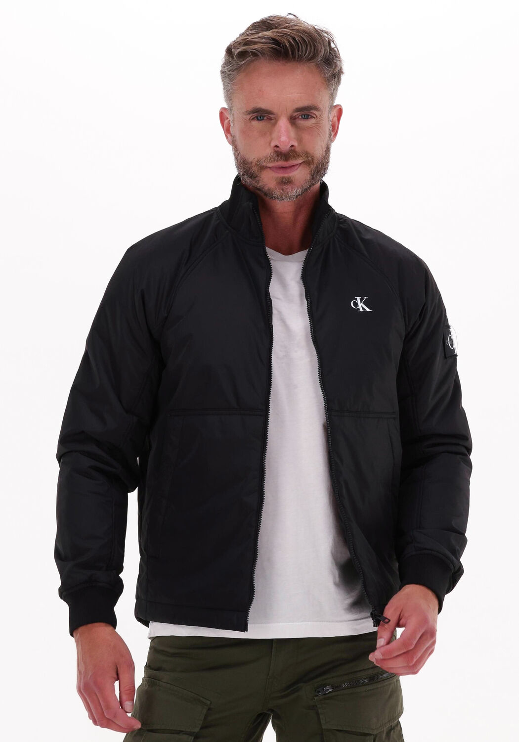 Schwarze CALVIN KLEIN Jack PADDED HARRINGTON JACKET | Omoda