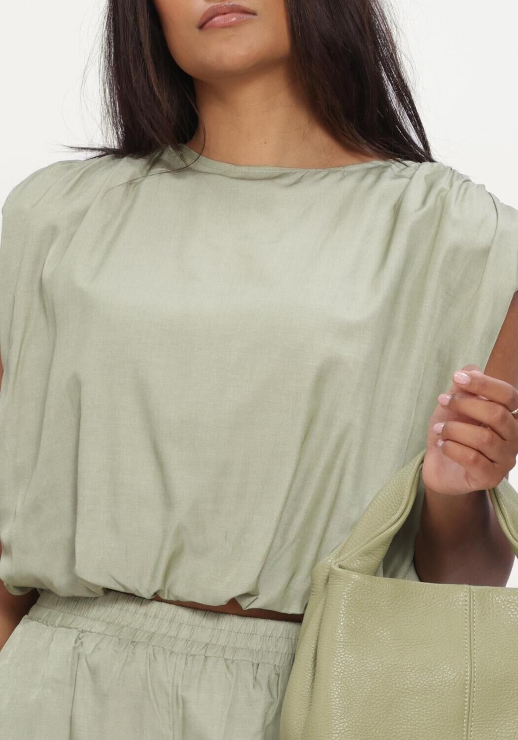 Minze REFINED DEPARTMENT Blusen LADIES WOVEN FLOWY CROPPED BLOUSE LIV - large