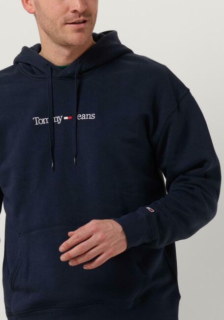 Dunkelblau TOMMY JEANS Sweatshirt TJM REG LINEAR HOODIE - large