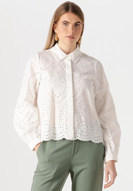 Weiße OBJECT Blusen OBJBITTEN L/S RE SHIRT - large
