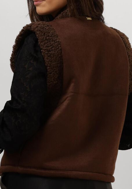 Braune POM AMSTERDAM Gilet GILET - LAMMY BROWN - large
