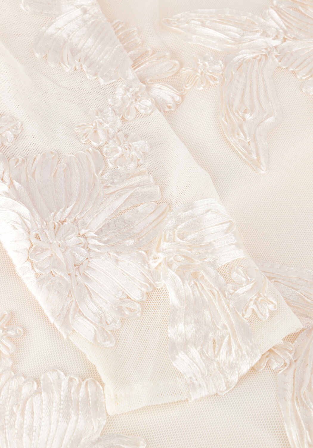 Ecru Y.A.S. Brautmode YASFLOREE LS TRAIN DRESS - CELEB - large