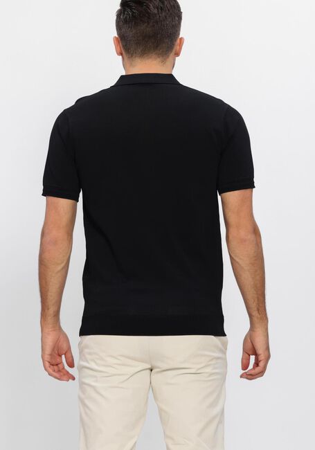 Schwarze GENTI Polo-Shirt POLO 2 BUTTON SS 1260 - large