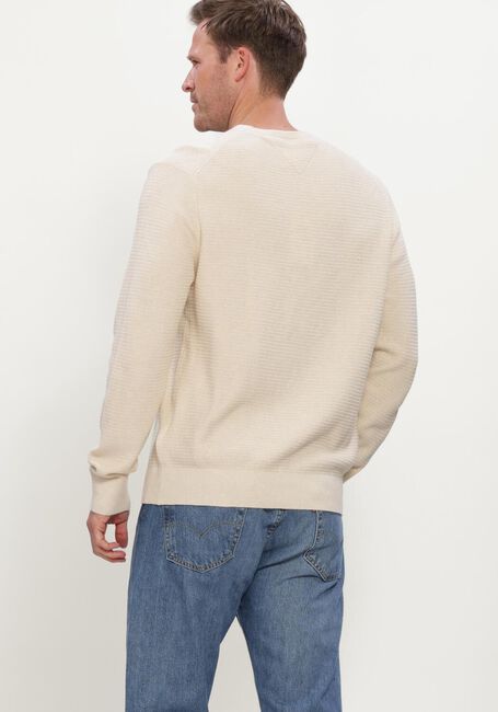 Beige TOMMY HILFIGER Pullover PIMA CTN CASH STRUCTURE CREWNECK - large