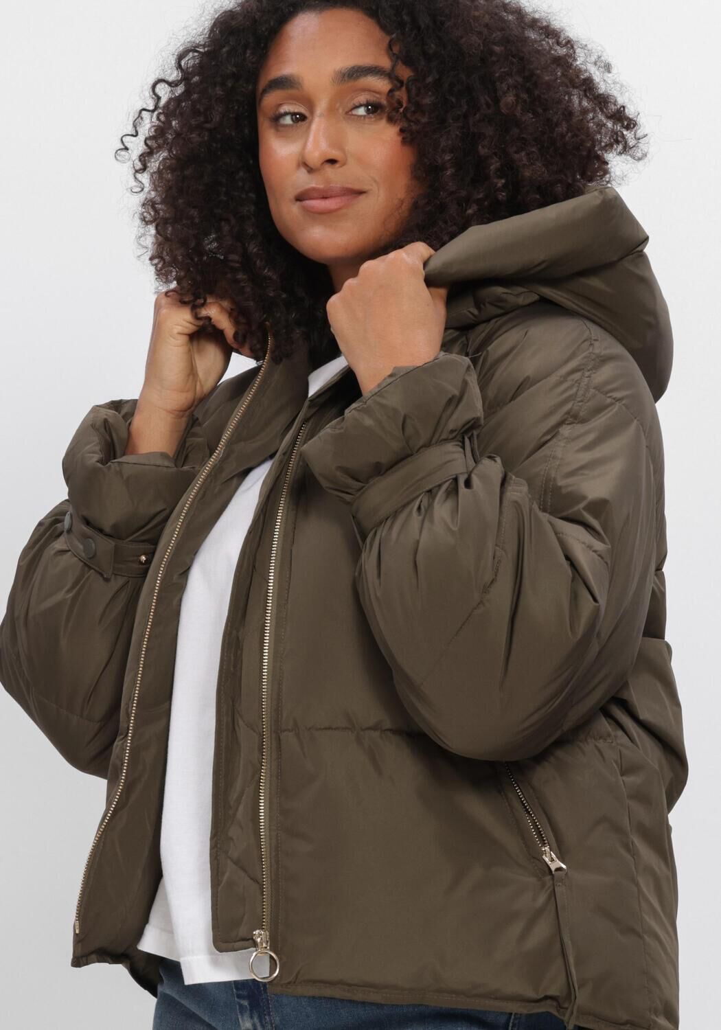 Khaki WITHBLACK Wattierte Jack WBLKYLIE REAL DOWN JACKET - large