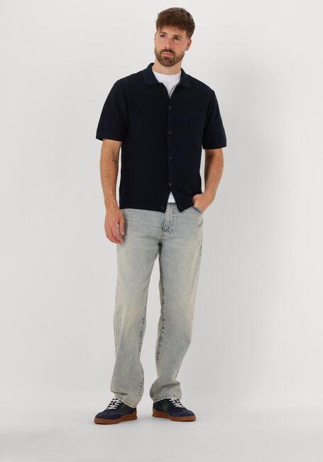 Dunkelblau ANERKJENDT Polo-Shirt AKSVEND S/S KNIT SHIRT - large