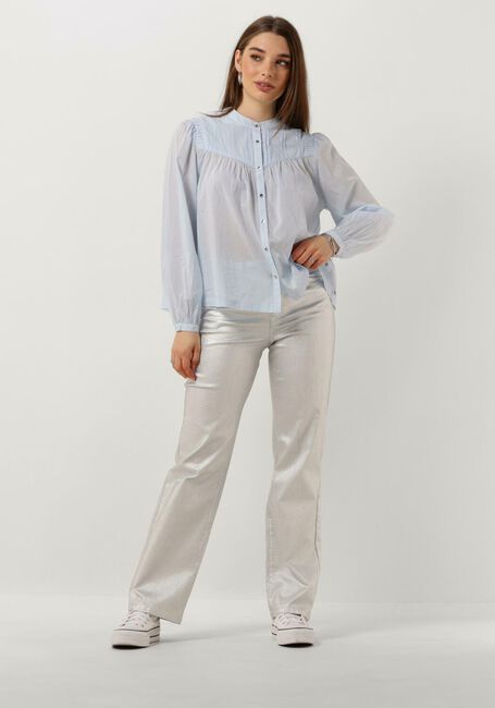 Hellblau SCOTCH & SODA Blusen SHIRT WITH PIN TUCK YOKE AND GATHERING - large