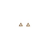 Goldfarbene ATLITW STUDIO Ohrringe PETITE EARRINGS TRIANGLE - medium