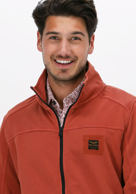 Rote PME LEGEND Strickjacke ZIP JACKET DRY TERRY UNBRUSHED - large