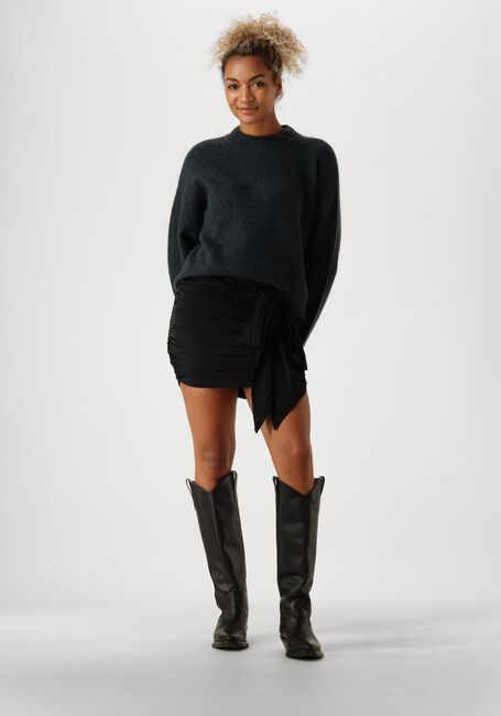 Graue SECOND FEMALE Pullover BROOK KNIT DROP SHOULDER O-NECK - large