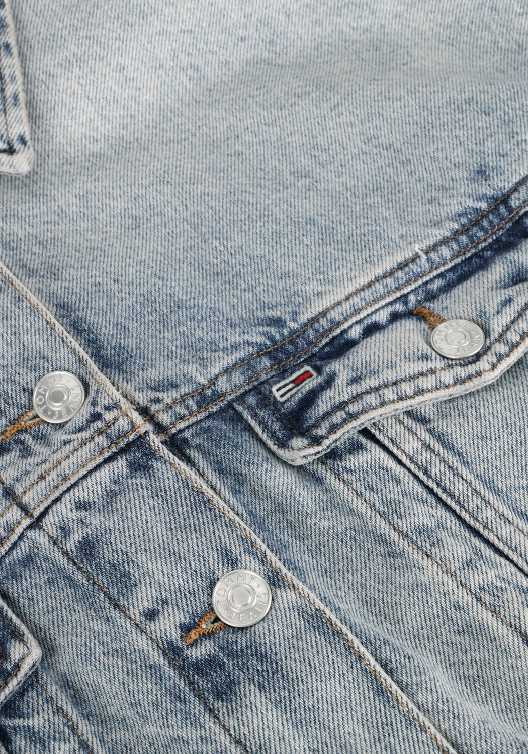 Blaue TOMMY JEANS Jeansjacke OVSZ CROP TRUCKER JACKET BI6012 - large