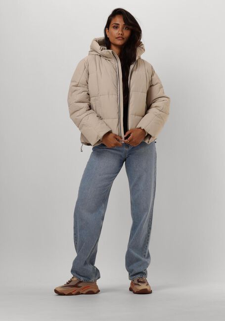 Beige OBJECT Wattierte Jack OBJZHANNA NEW SHORT JACKET - large