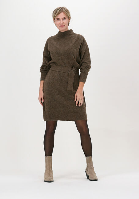 Braune NEO NOIR Minikleid VERA KNIT DRESS - large