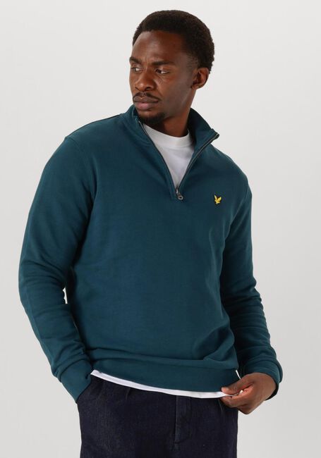 Blaue LYLE & SCOTT Sweatshirt LOOPBACK QUARTER ZIP SWEAT - large