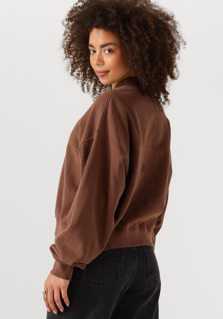 Braune MY ESSENTIAL WARDROBE Strickjacke METAMW SHORT SWEAT JACKET - large
