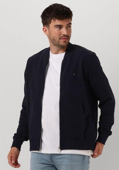 Dunkelblau TOMMY HILFIGER Strickjacke 1985 BASEBALL COLLAR ZIP THROUGH - large