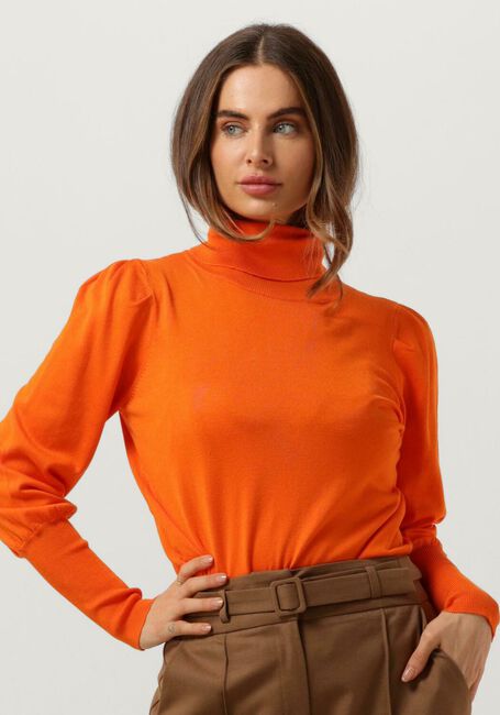 Orangene NOTRE-V Rollkragenpullover BASIC KNIT BLOUSE - large