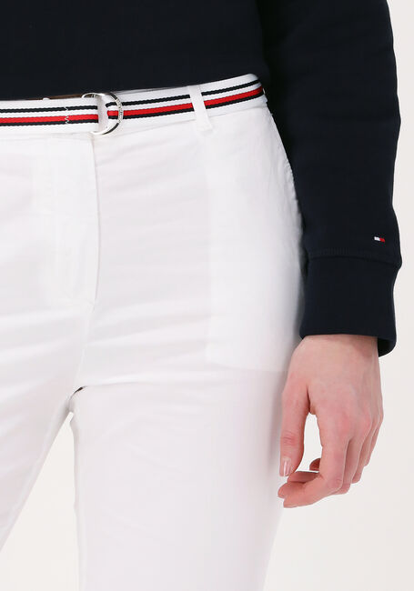 Weiße TOMMY HILFIGER Chino HAILEY SLIM CO TENCIL CHINO PANT - large