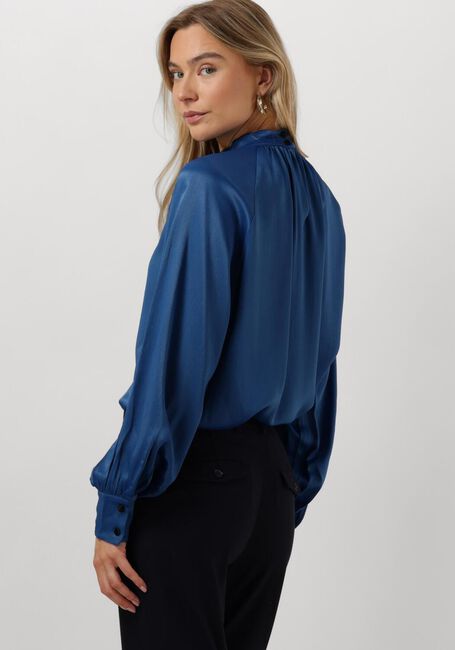 Blaue MOS MOSH Blusen SILJA GLOSSI BLOUSE - large