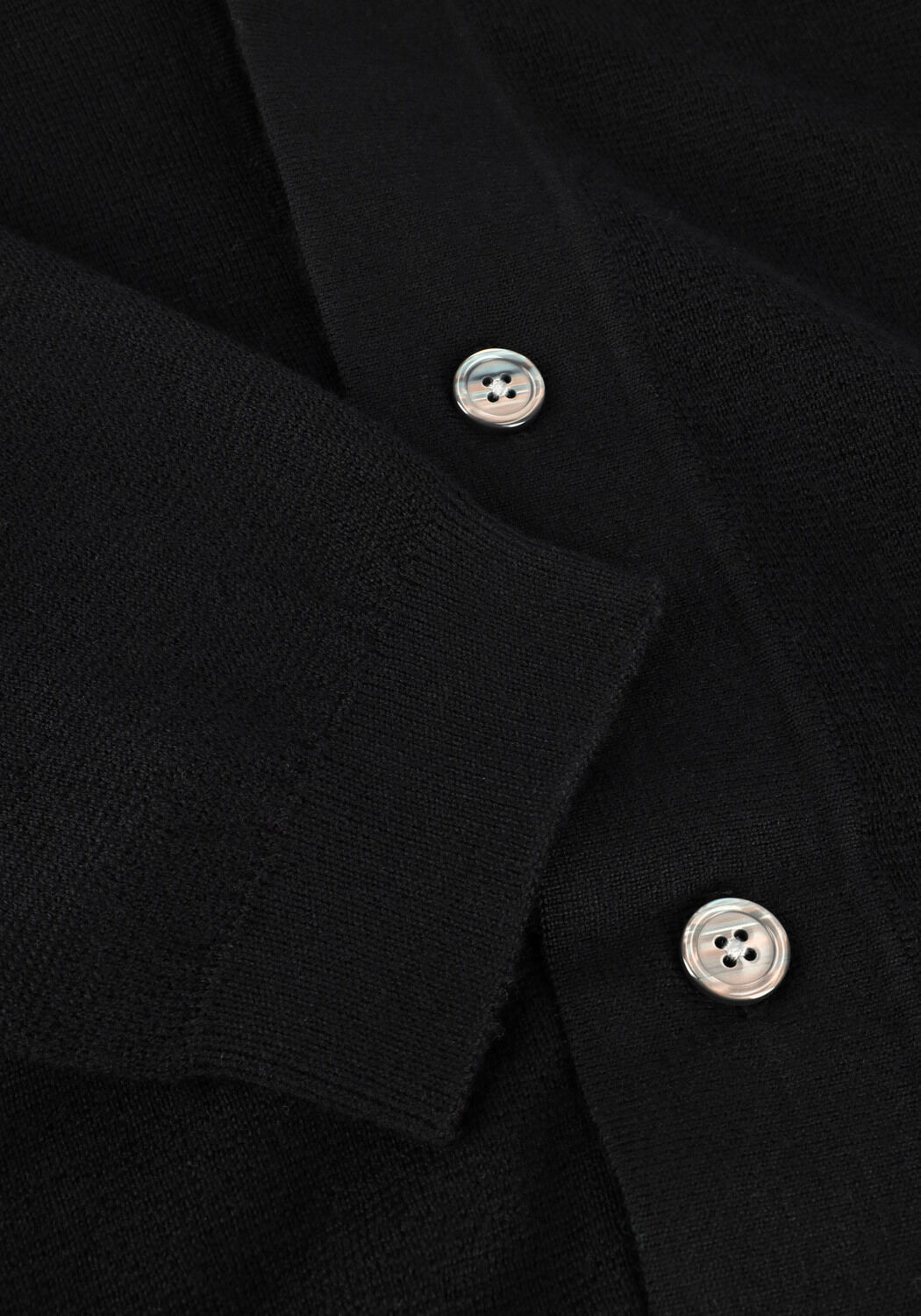 Schwarze SELECTED MEN Pullover & Cardigans LSHTRAY LS KNIT MERINO BUTTEN CARDIGAN - large