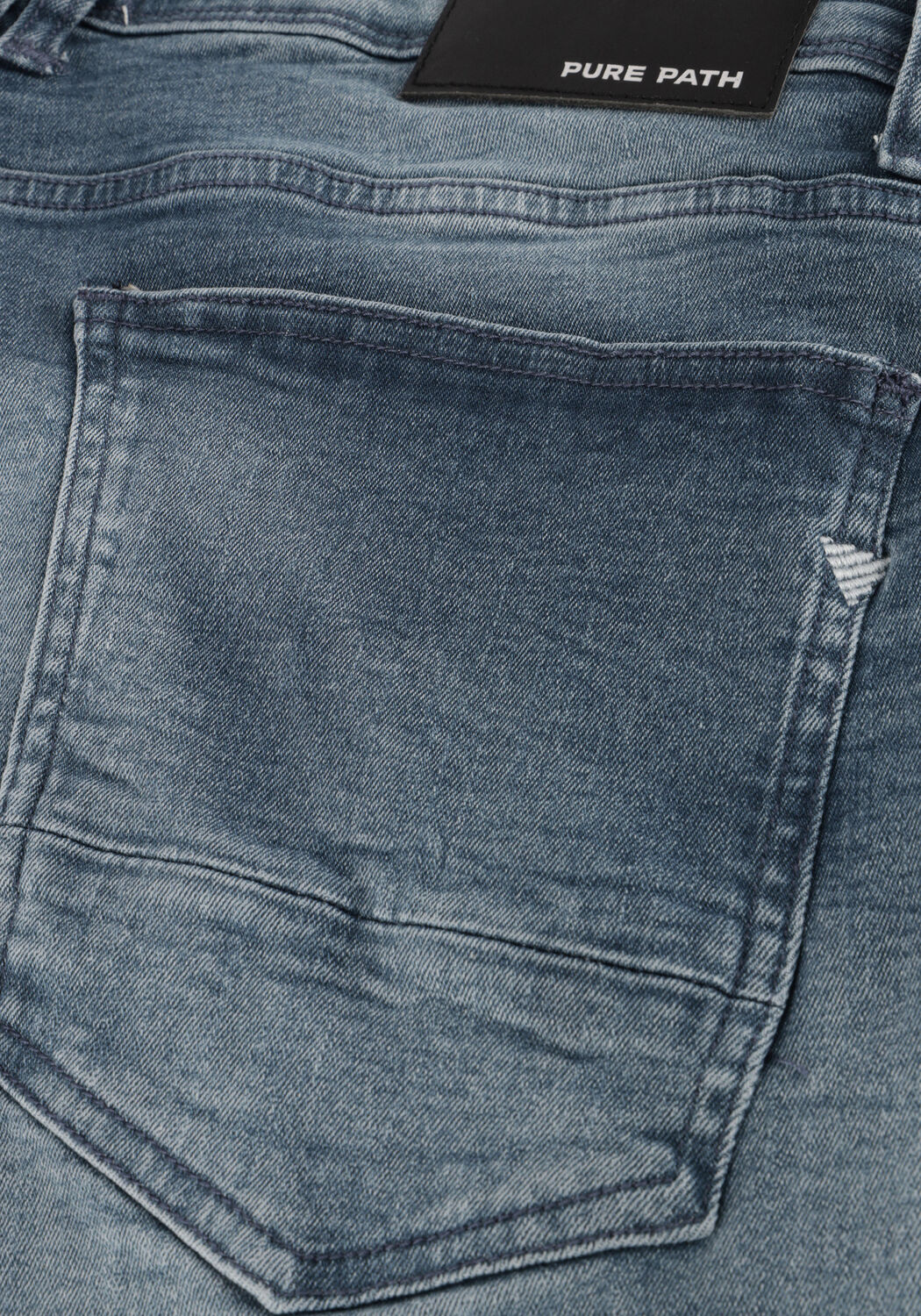 Blaue PURE PATH Kurze Hosen THE MILES SLIM FIT DENIM SHORTS - large