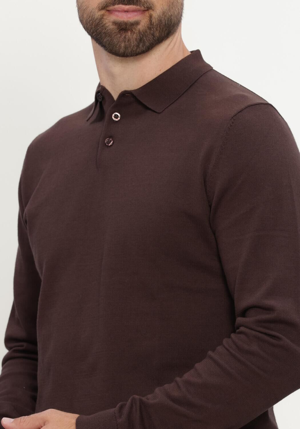 Braune SAINT STEVE Polo-Shirt BEREND-S - large