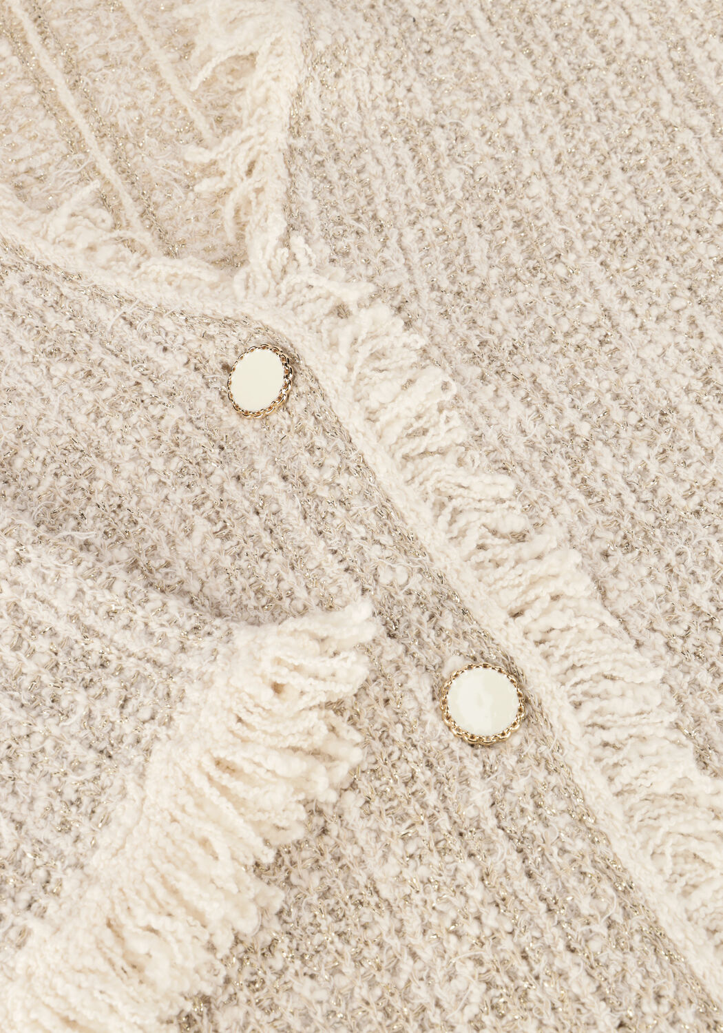 Ecru TWINSET MILANO Strickjacke 251TP3561 - large