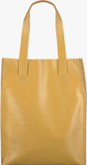 Gelbe MYOMY Handtasche MY PAPER BAG LONG HANDLE ZIP - large