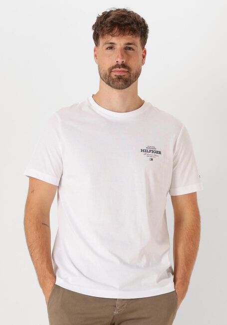 Weiße TOMMY HILFIGER T-shirt MONOTYPE ALL AMERICAN TEE - large