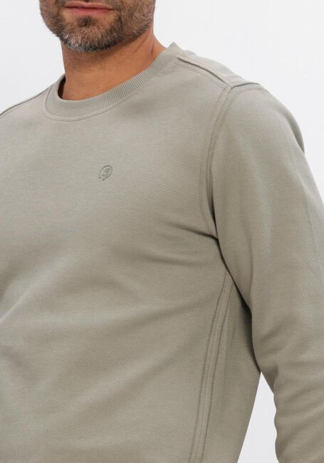 Khaki CAST IRON Sweatshirt REGULAR FIT TWILL - large