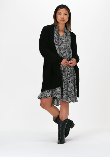 Schwarze SELECTED FEMME Strickjacke SLFLULU LS KNIT LONG CARDIGAN - large