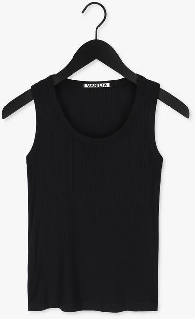 Schwarze VANILIA Top RIB FITTED TANK TOP - large