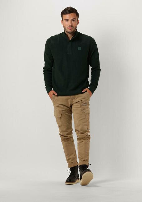 Gr&uuml;ne PME LEGEND Pullover HALF ZIP COLLAR COTTON KNIT - large