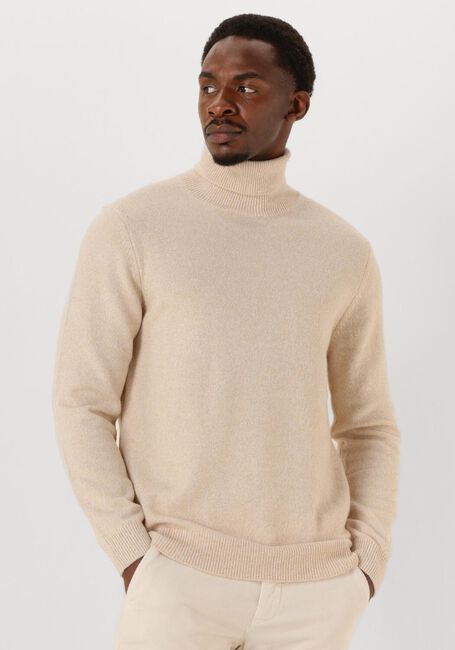 Beige PROFUOMO Pullover PULLOVER ROLL NECK WOOL BLEND - large