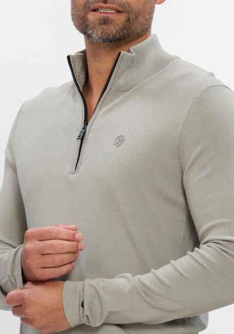 Khaki CAST IRON Pullover SLIM FIT COMFORT BLEND - large