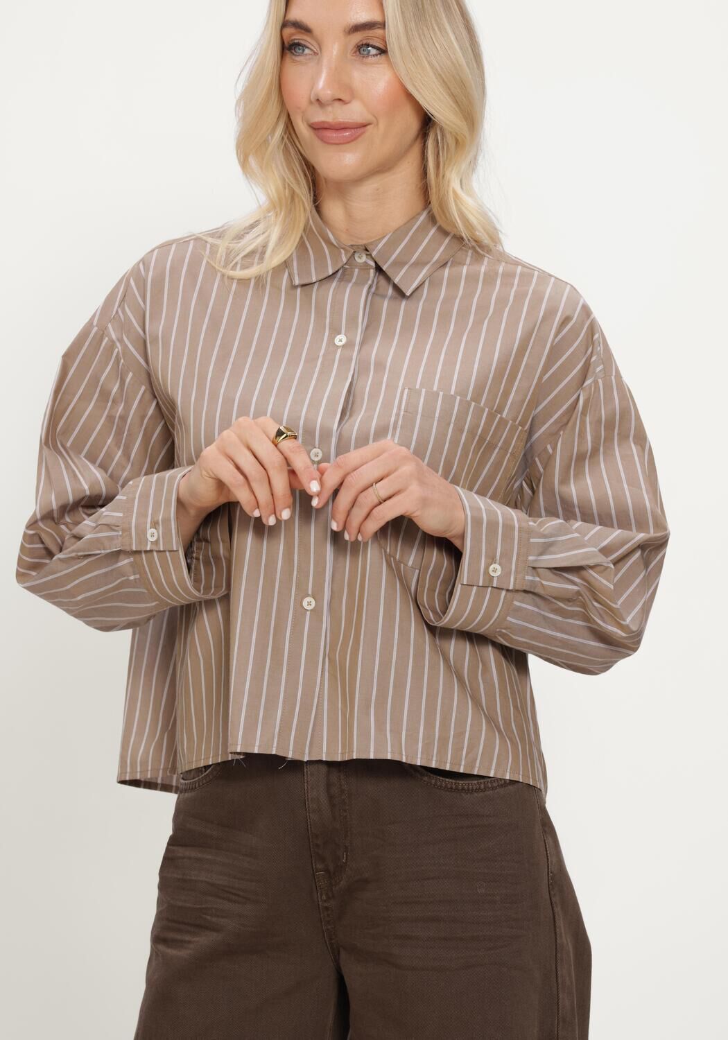 Beige CIRCLE OF TRUST Blusen BLAIR BLOUSE - large