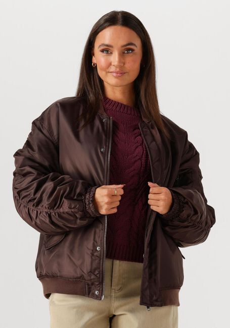 Braune OBJECT Jack OBJMARY OVERSIZE BOMBER JACKET - large