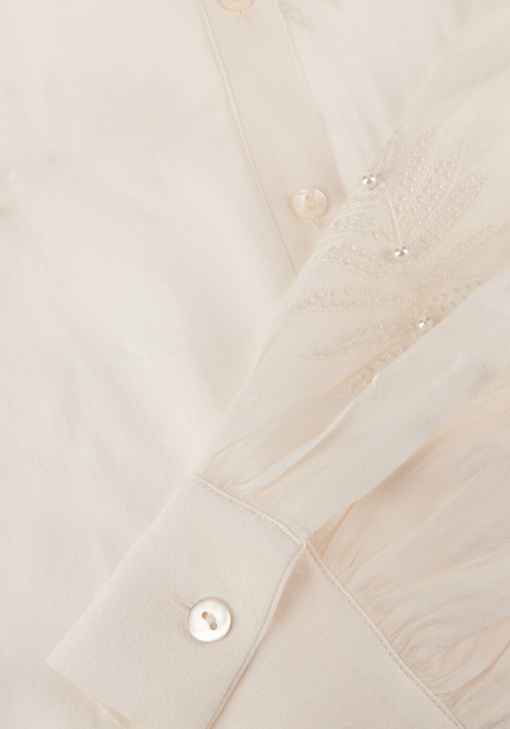 Wei&szlig;e NUKUS Blusen MILANOVA BLOUSE PEARL - large