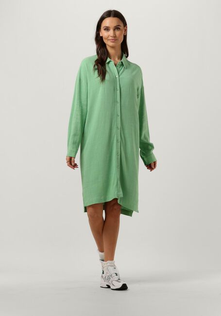 Grüne SELECTED FEMME Minikleid SLFVIVA TONIA LONG LINEN SHIRT - large