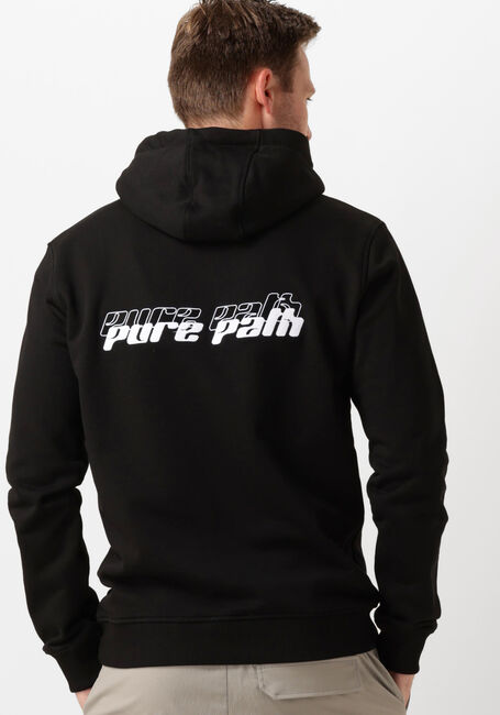 Schwarze PURE PATH Pullover REGULAR FIT SWEATERS HOODIE302 - large